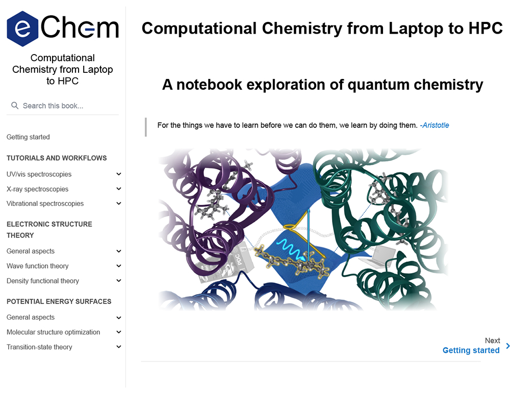 Cover page of the eChem book project 
