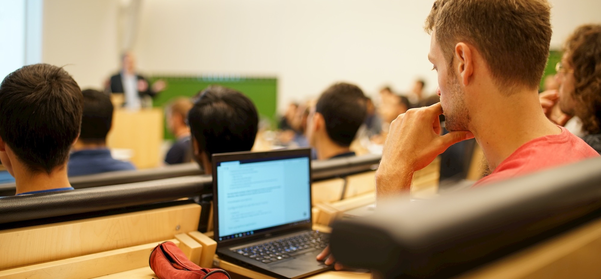 Photo of students at a lecture at a PDC summer school